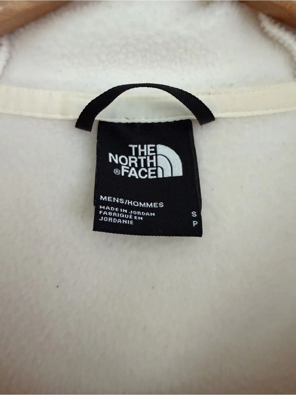 The North Face Men's Off-White Hoodie with Center Logo